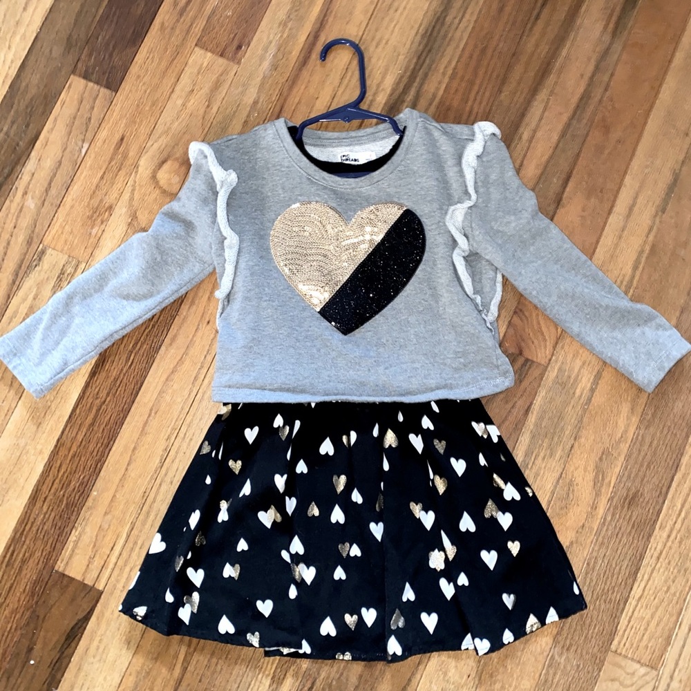 Little Girls Dress&Sweater combo